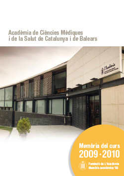 Memòria anual del curs 2009 - 2010
